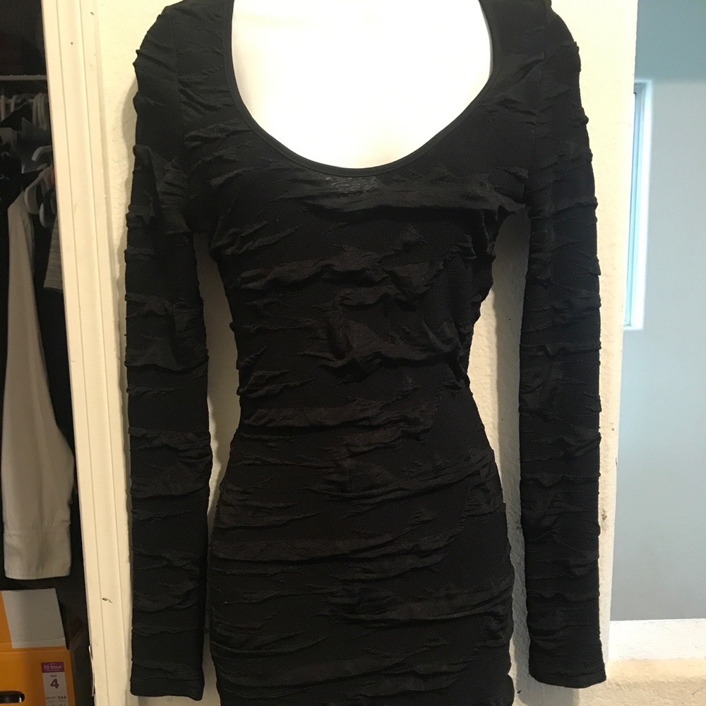 Bebe black dress , elastane material